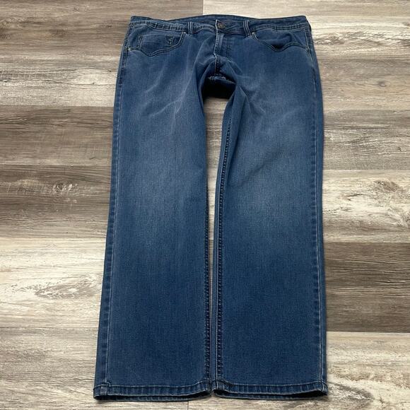 Buffalo David Bitton Axel Jeans Blue Mens 38x29 Slim Stretch Straight Flex Denim - Picture 2 of 12